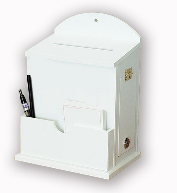 [원진엘앤비]국산 우드 라운드메모꽂이함(화이트)문구 30여종, 문구없음