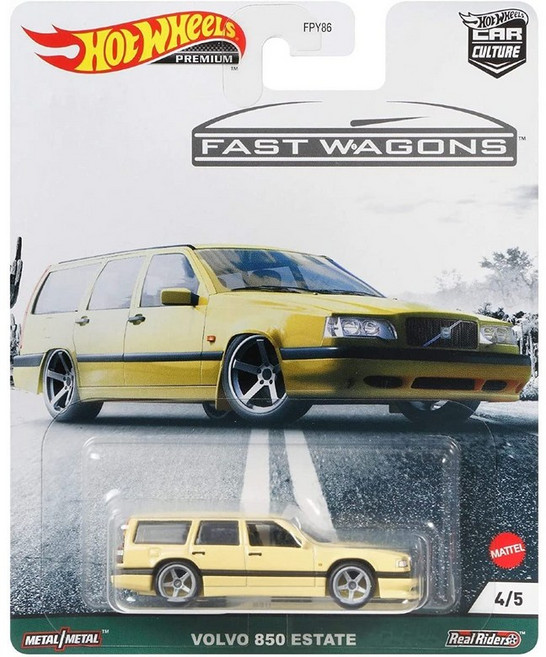핫 휠 (Hot Wheels) 자동차 문화 패스트 왜건 - 볼보 850 에스테이트 GRJ67, 1개, 상세페이지 참조