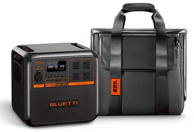 BLUETTI AC180P 電吉拉行動電站 (1440Wh) 1800W, 黑色