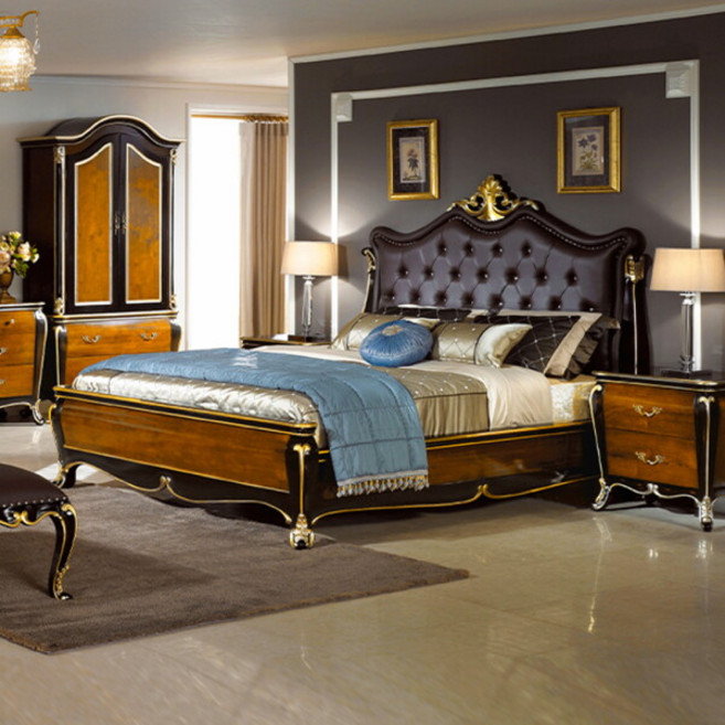 [유캐슬] ★커피쿠폰+무료배송★ 벤티 엔틱 원목 가죽 퀸침대_CP, 제품선택:그랜드엔틱퀸침대_매트별도