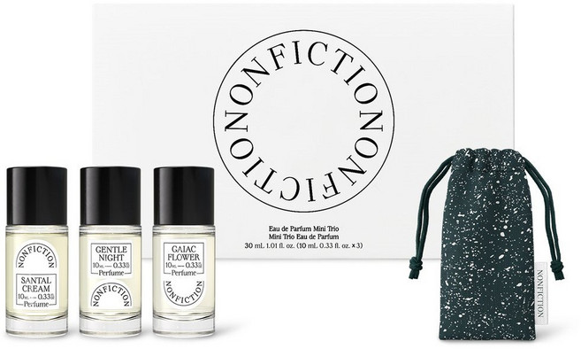 [백화점출고] 논픽션 향수_오드퍼퓸 미니 트리오/젠틀나잇 상탈크림 가이악플라워, 젠틀나잇10ml +상탈크림10ml +가이악플라워10ml, 1개