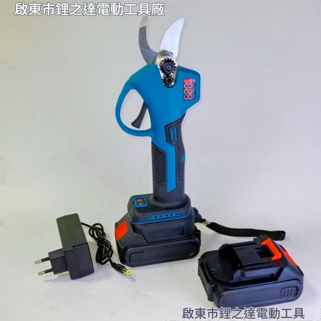 無刷電動修枝剪手提式, 數顯款5串一電一充, 1個