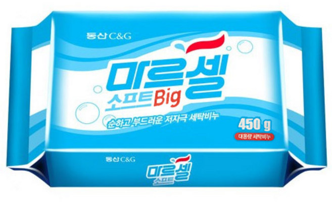 크리오 마르셀 소프트 빅 세탁비누, 450g, 10개