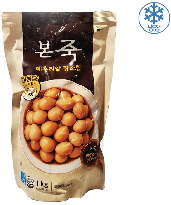 본죽 메추리알 장조림, 1kg, 1개