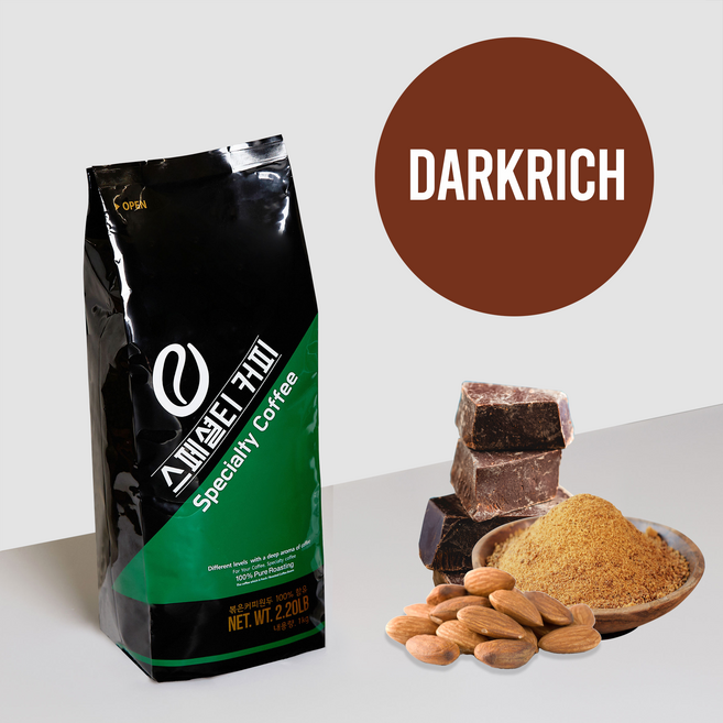 다크리치 블랜딩 원두 1kg 대용량 원두도매, 에스프레소머신용분쇄, 1개