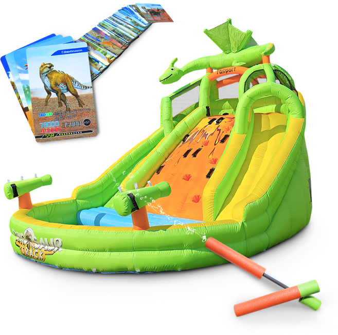 바운스브라더스 20287 다이노마그마 워터 슬라이드, 1개