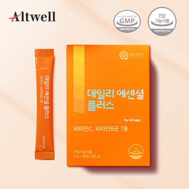 앨트웰 비타민C + 비타민B 7종 데일리 에센셜 플러스 (30포), 1개, 150g