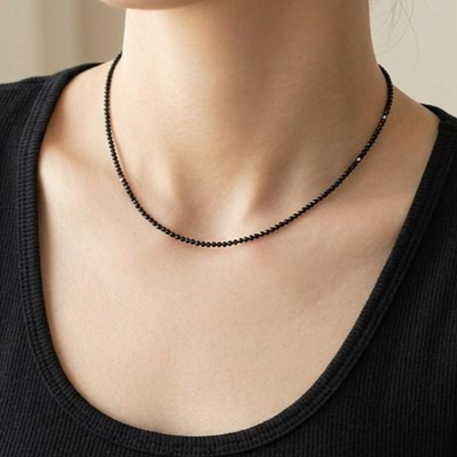 블랙스피넬 초슬림 얇은 기본 베이직 초커 써지컬 목걸이 508