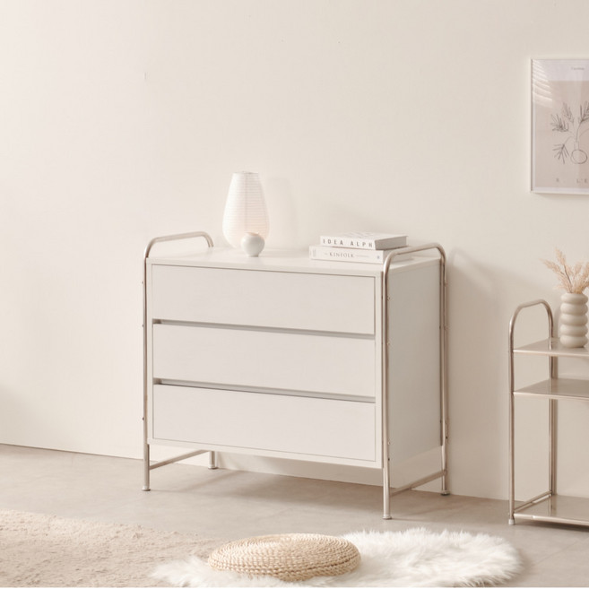 모노 인테리어 콘솔 800 3단 서랍장 방문설치