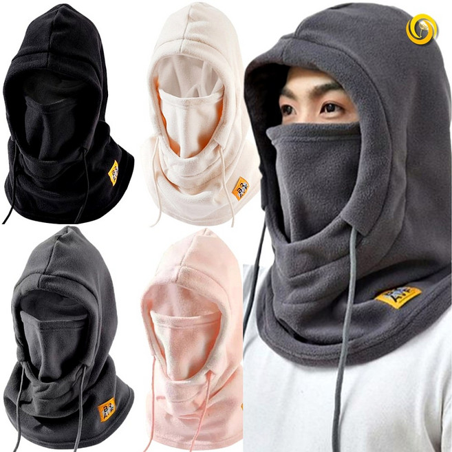 겨울 넥워머 바이크 후드 모자 자전거 마스크 오토바이, 1개