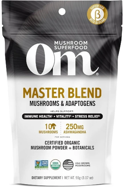 Om 머쉬름 블렌드 파우더 10종 버섯 복합체 90g, 1개 - 쿠팡