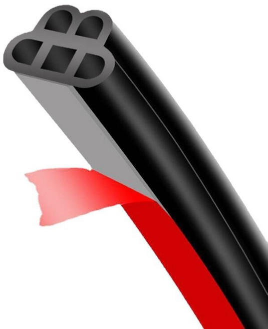 케이비지리테일 에어씰 풍절음 고무 몰딩 웨더스트립 B형 자동차 방음, 1개