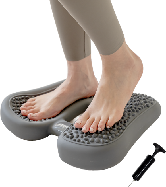 맥슬리 말랑 무소음 지압 스텝퍼 계단오르기 유산소 운동기구, 그레이