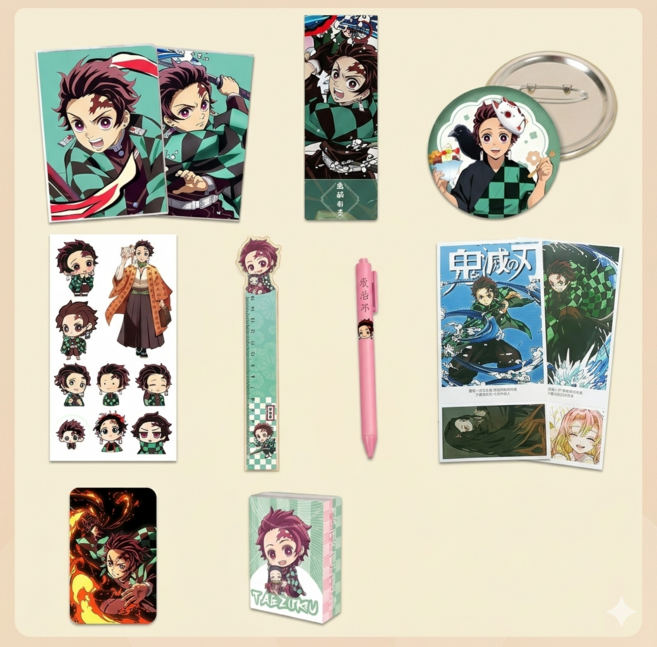 귀멸의 칼날 굿즈 세트, 1세트, 탄지로