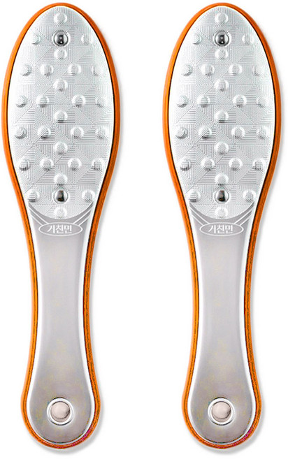 스노우스노우 양면 발 각질 제거기, 97g, 2개, 1개입