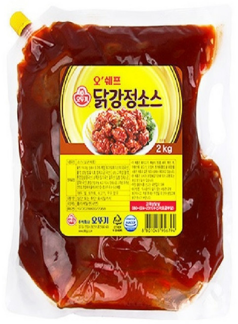 오뚜기 오쉐프 닭강정소스, 2kg, 6개