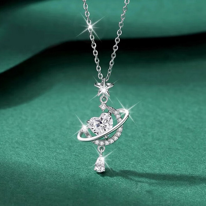 몽환 성월 목걸이 액세서리 여자 사랑 디자인 몽환 심월 925 순은 목걸이