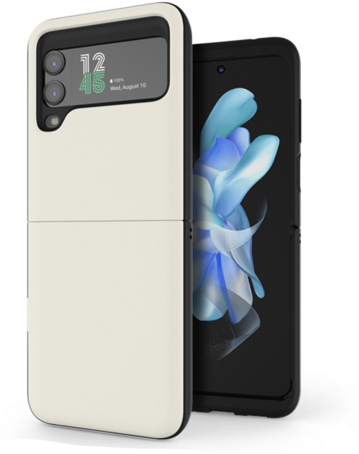 갤럭시 Z플립4 Z플립3 NUNIGA 마그네틱 도어 범퍼 카드 2장 수납 핸드폰 보호 제트 플립4 플립3 공용 컬러 케이스