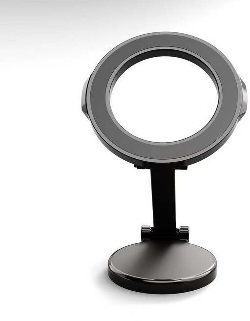 아크맥스 초강력 맥세이프 차량용 헬스장 초슬림 레이져절삭 거치대, 블랙, 1개