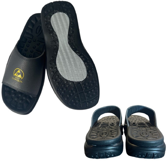 서희물류 정전기 방지 슬리퍼 고급형 국산 제전 논슬립 쿠션 슬리퍼, 기본색상, 1개