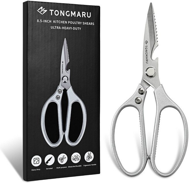 통마루 스테인레스 가금류 육류 닭뼈 주방가위, 1개, 실버