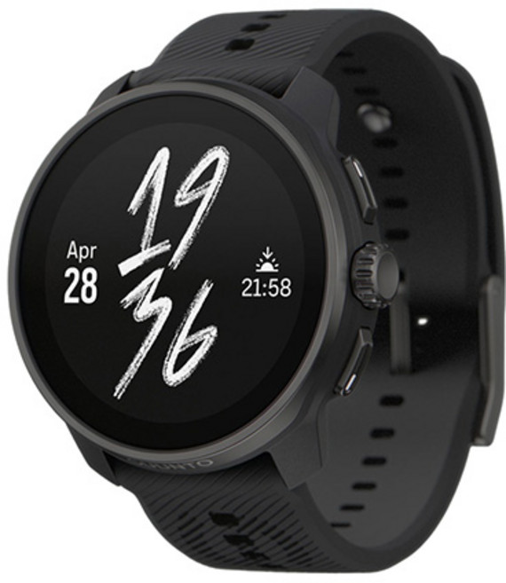 순토 레이스 S 올 블랙, 4.5cm, 단품, GPS + 블루투스