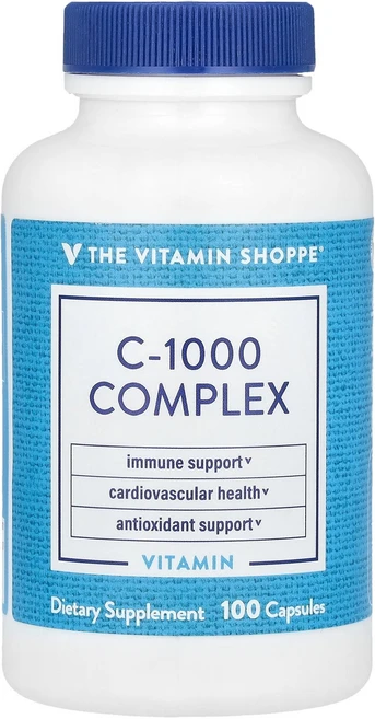 The Vitamin Shoppe C-1000 복합체 캡슐 100정 Shoppe (더 비타민 샵), 100 개, 1개 - 쿠팡