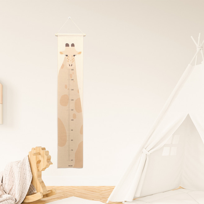 북유럽 패브릭 포스터 키재기자, Giraffe(기린-린넨)
