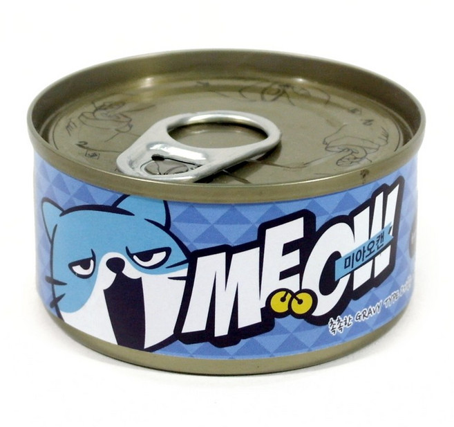 미아오 참치 치어 캔 80g, 치어 + 참치 혼합맛, 1개