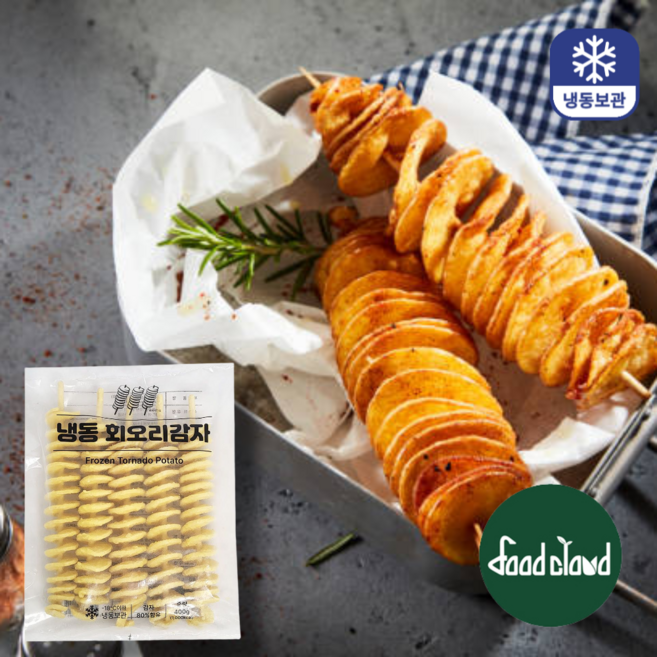 바삭한 회오리 감자 토네이도 감자 (80gx5개), 400g, 1개