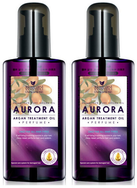 오로라 아르간 헤어에센스 140ml 1+1 헤어오일 퍼퓸, 1개