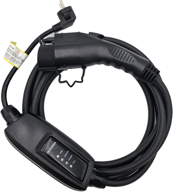 전기차충전기 DUOSIDA 13A 220V 가정용 완속 충전케이블 이동형 휴대용 아이오닉5 EV6 포터2 봉고3 코나 볼트 니로 GV60 PHEV, 1개, 6m