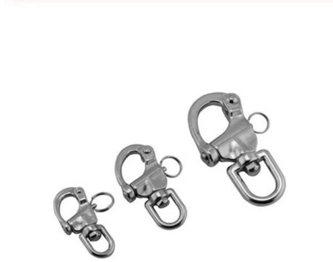 스테인레스 스틸 회전 샤클 퀵릴리즈 보트 앵커 체인 아이 후크 해양 건축 31, 01 87mm