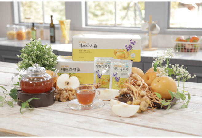 [자연식품] 배도라지즙 총120팩(100mlx1팩), 1세트, 12L