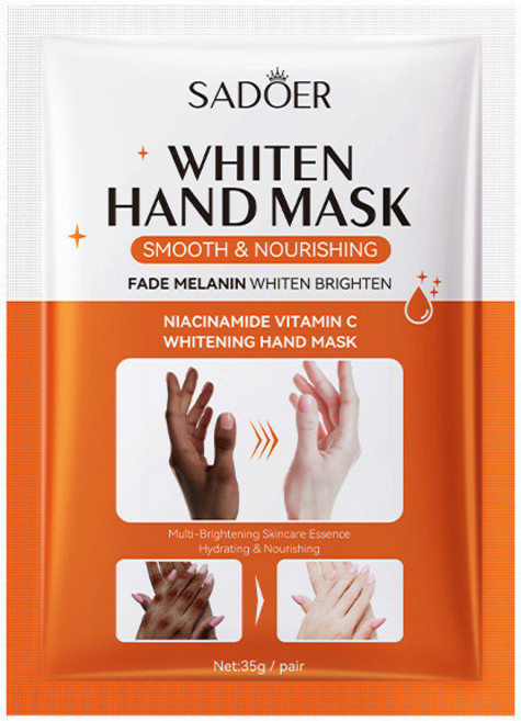 SADOER 山羊奶煙酰胺手膜足膜 補水保溼, SADOER美白手膜僅供銷售）新)35g, 1個
