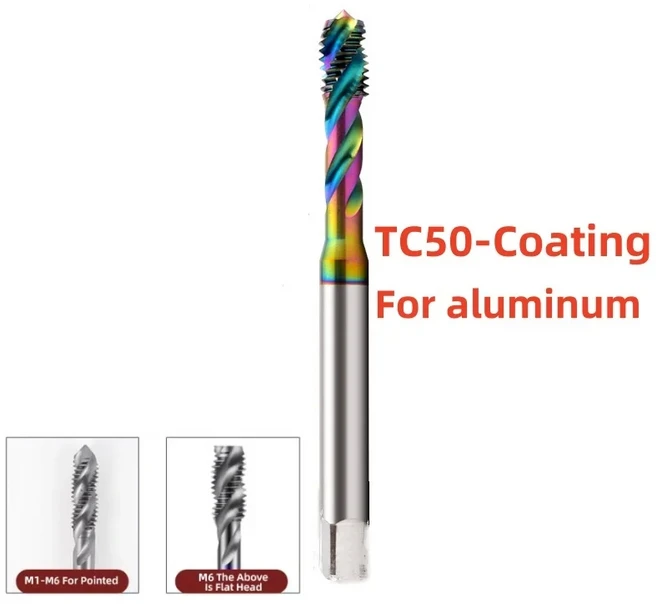 BOSS TAPS HSSE-PM DIN 371 376 표준 나선형 홈 탭 뾰족한 M2 M2.5 M3 M4 M5 M6 M8 M10 M12 나사 스레드 탭, [03] M2X0.4 6HX DIN371, [01] 1PCS, [01] Spiral Fluted Tap