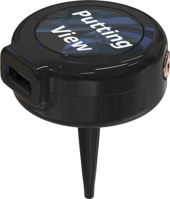 엑스빅 퍼팅뷰 골프 퍼팅연습기 퍼터 부착 연습도구 매트 없이 사용 디지털 거리 표시 용품, 1개, 블랙