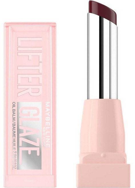 MAYBELLINE Lifter 글레이즈 오일 밤 히알루론산 및 수분 공급 오일 블렌드 24시간 부드럽고 촉촉한 광택 체리 스월 (시어 체리 레드), 에스프레소 키스