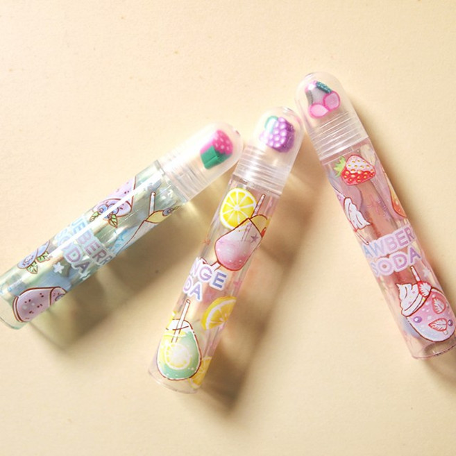 과일소다 연필캡세트(랜덤발송) 연필뚜껑 홀더 보호 새학기 신학기 단체선물 학생 학교 학원 회사원, 단품, 단품