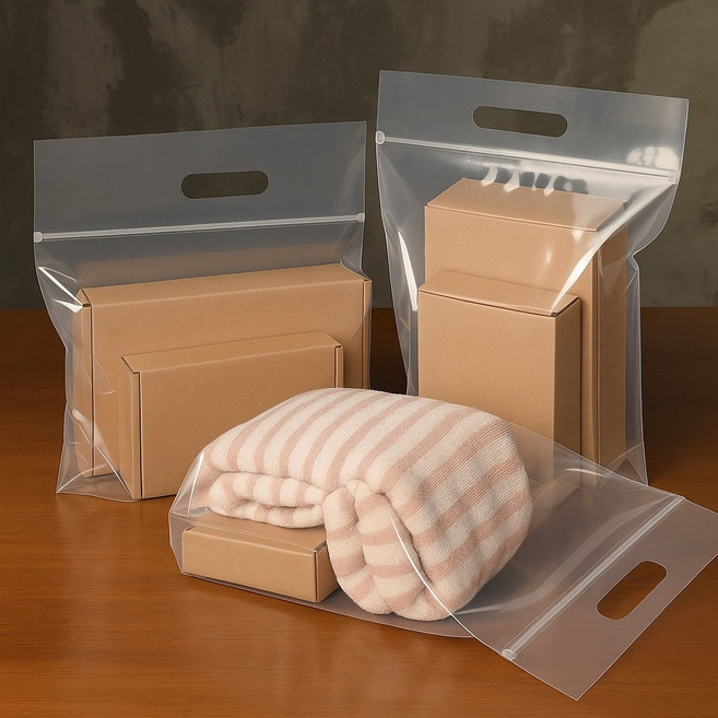 좋은포장 손잡이지퍼백, 50개, 3.5L, 스탠드형(33x23.5)