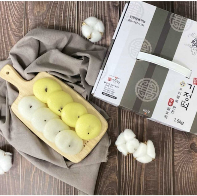 [남한산성기정떡] 옥수수 방울기정떡, 1박스, 1.5kg