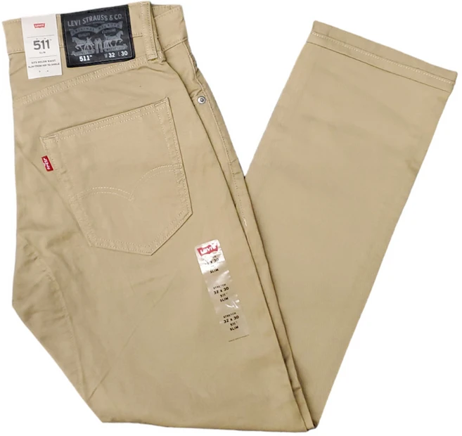 [Levi's] 리바이스 남성 511 슬림 핏 커뮤터 진 하비스트 골드 34W x 30L 191110079 - 쿠팡