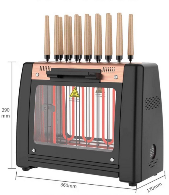 자동회전 꼬치구이 기계 전기그릴팬 양꼬치구이, 1개