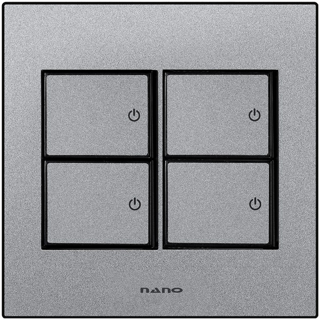 나노 아트2 펄그레이) 스위치 중4구, 1개