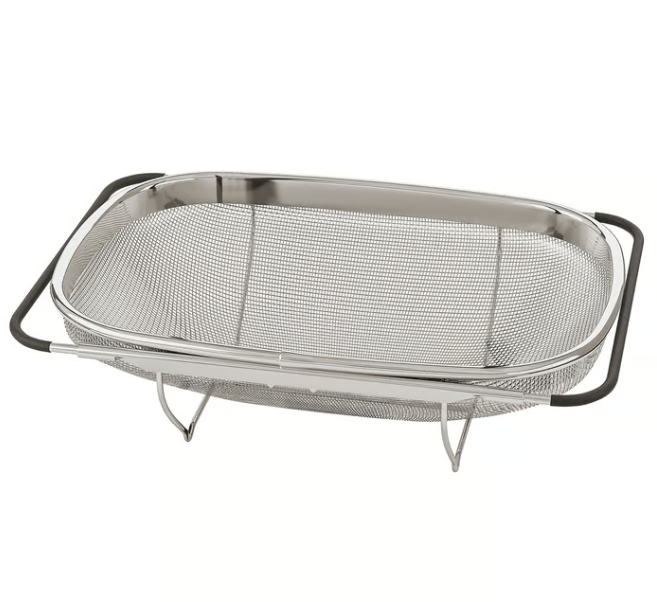 이케아 IDEALISK 이데알리스크 콜랜더 스테인리스/채반/소쿠리/물빠짐/야채/과일/주방용품, 이데알리스크 사각 콜랜더