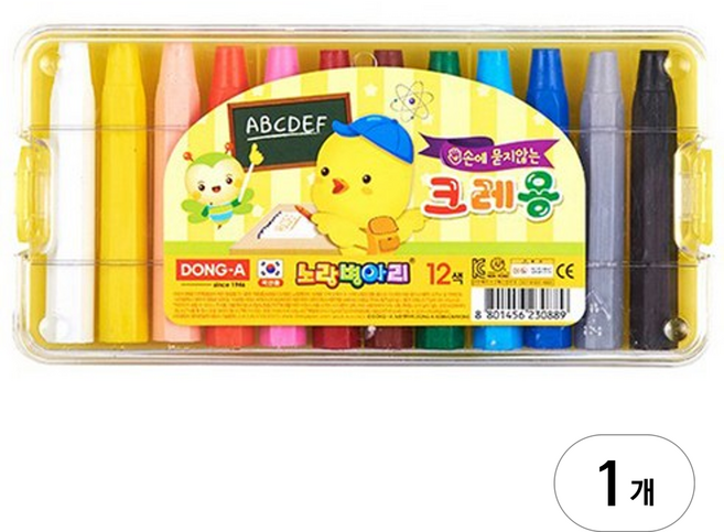 동아 노랑병아리 크레용, 12색, 1세트