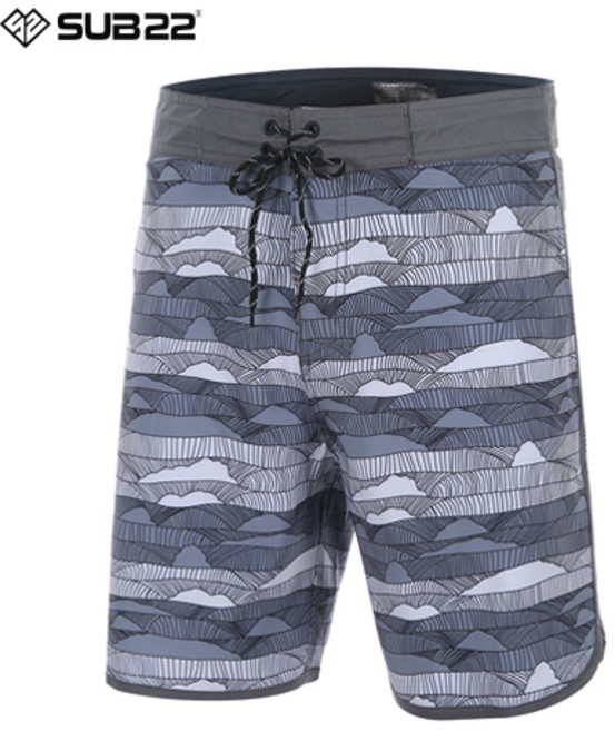 서브22 남성 트렁크 비치팬츠 래쉬가드 보드숏 AL40 그레이