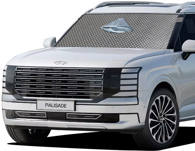 럭키식스 현대 팰리세이드 LX3 맞춤형 햇빛가리개 자동차 앞유리덮개 차량커버, 1개