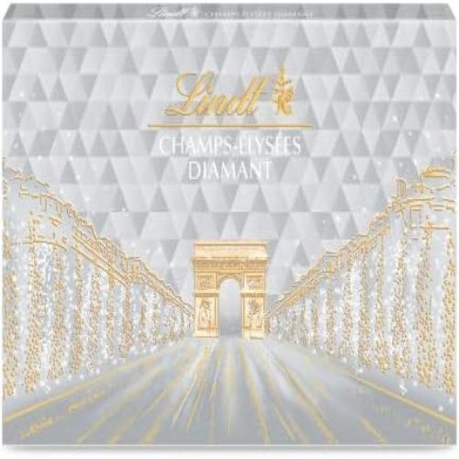 린트 박스 샹젤리제 에디션 골드 블랙과 화이트 밀크 초콜릿 세트 크리스마스 468g 2023 2024, 1개