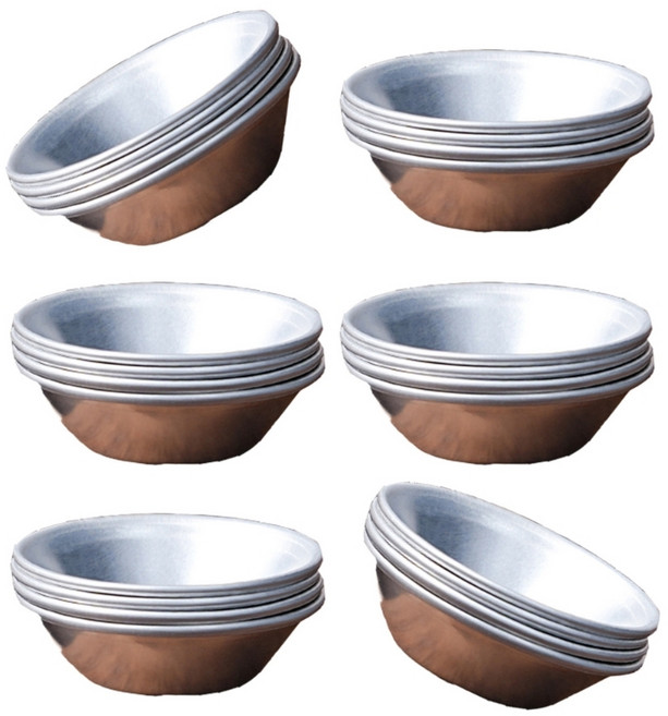 24Pcs NonStick 계란 타트 금형 알루미늄 작은 타트 팬 파이 빵과 케이크 팬 Bakeware 베이킹 컵 지속적인, 그림과 같이, 24개